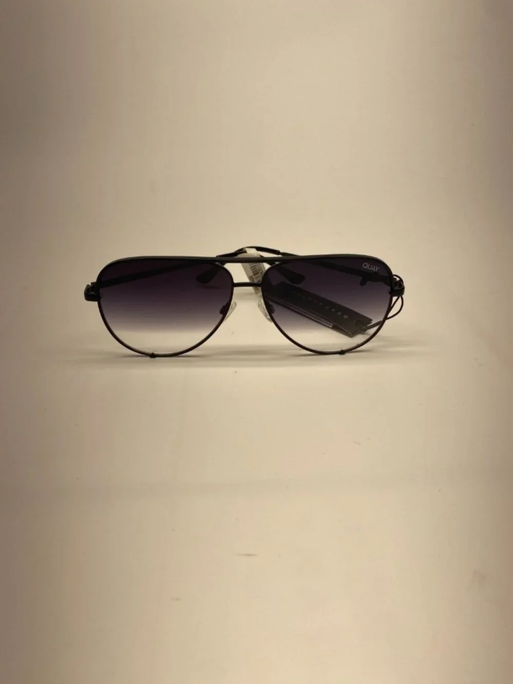 Quay Australia Womens High Key 126 Black Faded Sunglasses